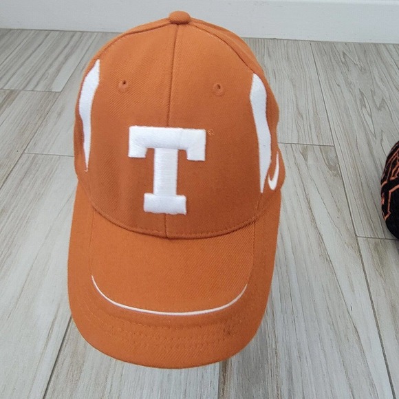 Lot of 2 Texas Longhorns Baseball Cap Hat NCAA Wool Polyester Orange Black - Picture 8 of 16